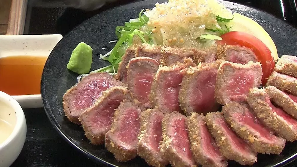 ボリューム満点 お肉が超レアな 牛カツ が美味 Tbsテレビ