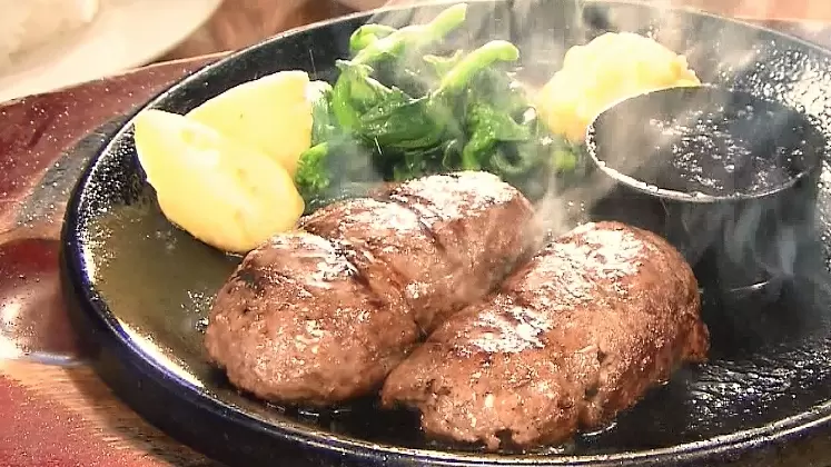 肉汁ジュワ 水戸の人気店 ステーキハウス アメリカ屋 の国産牛100 豪快ハンバーグ Tbsテレビ