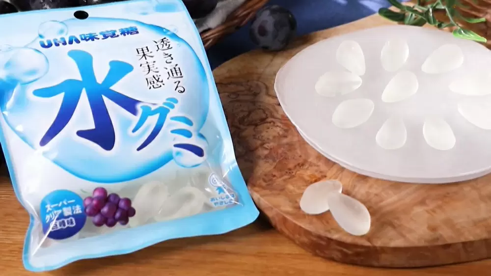 UHA味覚糖「水グミ巨峰味」透明なのにぶどう味が付いている理由｜TBSテレビ