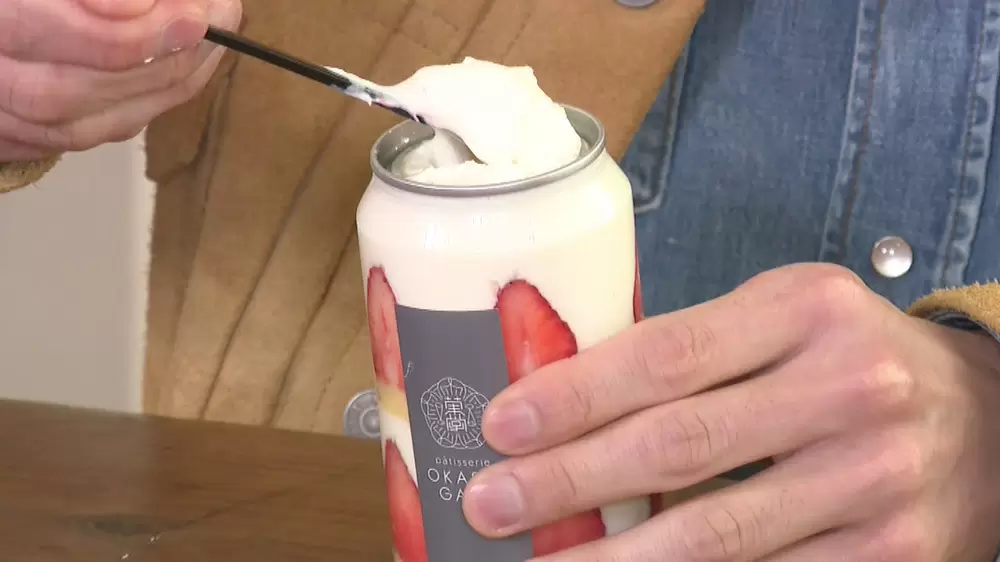 新鮮な生クリームがたっぷりの「ショートケーキ缶」