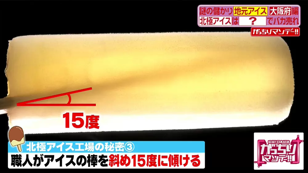 年間100万本売れる 北極アイス の棒は斜めにズレてる その理由とは がっちりマンデー Tbsテレビ
