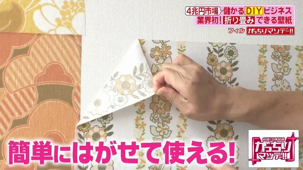 貼ってはがせる 手軽にdiyできる 折り畳める壁紙 とは Tbsテレビ 貼ってはがせる 手軽にdiyできる 折り畳める壁紙 とは Tbsテレビ