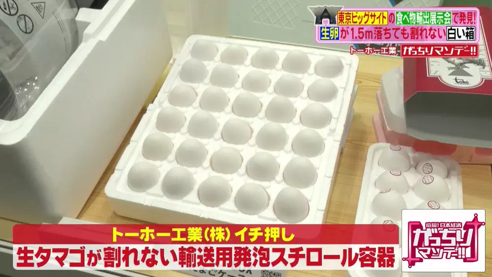 メーカーが開発した、“高所から落としてもタマゴが割れない容器 メーカーが開発した、“高所から落としてもタマゴが割れない容器