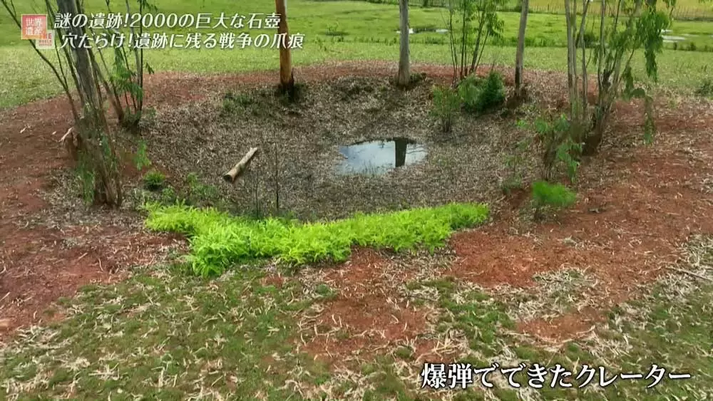 様々なところに残る、爆弾を落とされた痕跡