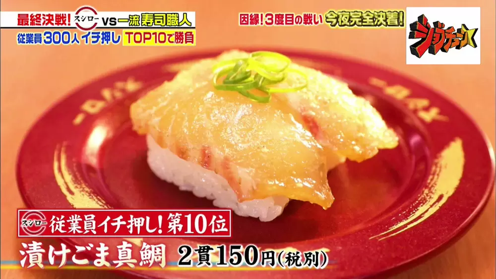 スシロー 一流寿司職人が満場一致で合格評価 特選3ネタとは ジョブチューン Tbsテレビ