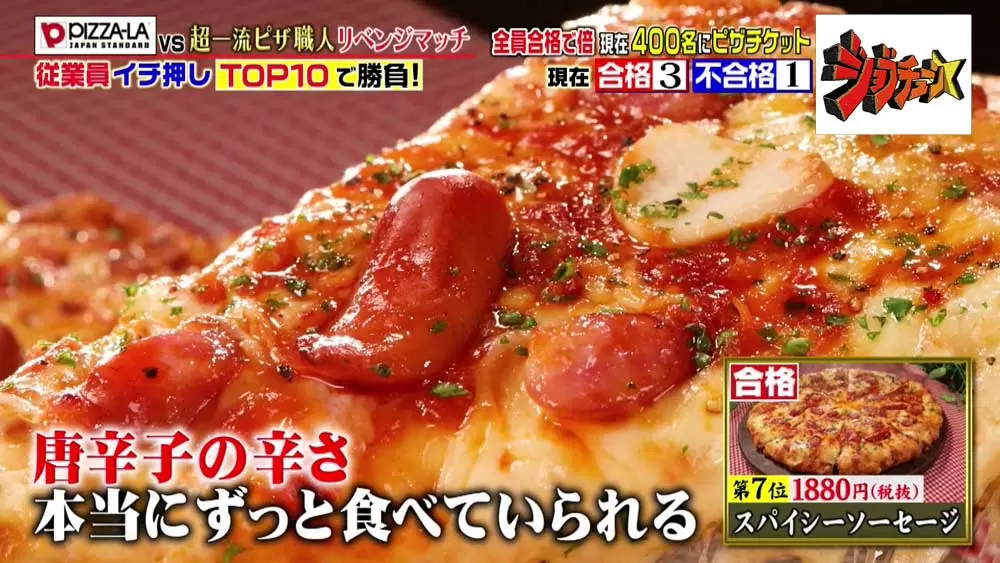スパイシーで旨味たっぷりのピザ