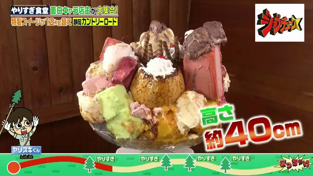 総重量12kg超え 巨大プリン3個 アイス10種類のデカ盛りパフェを発見 Tbsテレビ