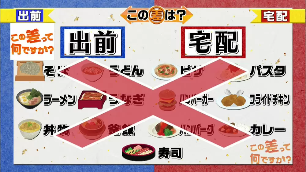 出前 と 宅配 の違いとは この差って何ですか Tbsテレビ 出前 と 宅配 の違いとは この差って何ですか Tbsテレビ