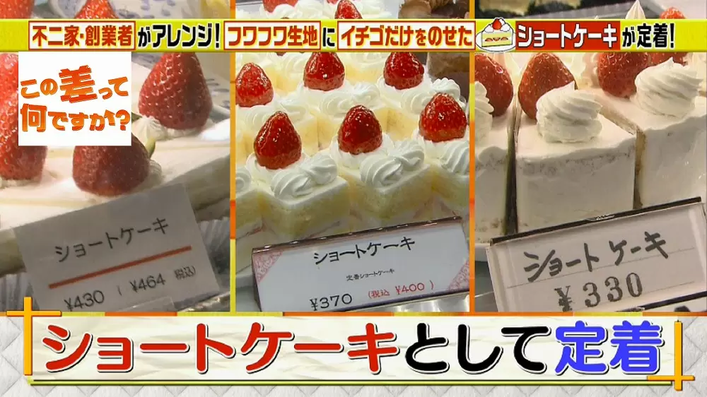 イチゴのケーキはなぜ ショートケーキ その影には ある洋菓子店 のひらめきがあった この差って何ですか Tbsテレビ