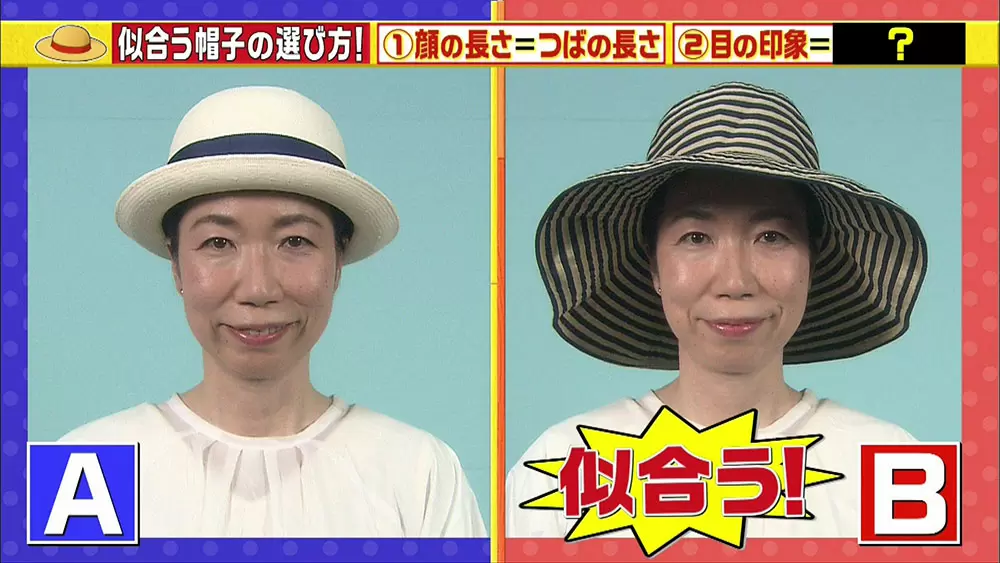 “顔が長いタイプ”の人が帽子を被った検証結果