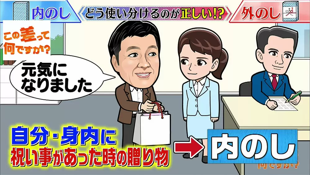 お祝い時などの 内のし と 外のし 正しく選べていますか この差って何ですか Tbsテレビ お祝い時などの 内のし と 外のし 正しく選べていますか この差って何ですか Tbsテレビ