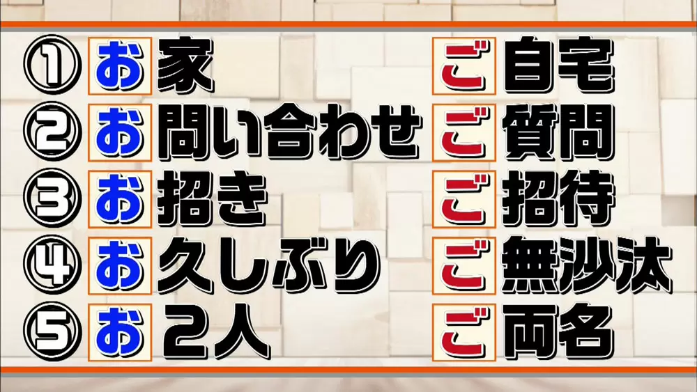 敬語の お と ご 選び方のシンプルなルールとは この差って何ですか Tbsテレビ
