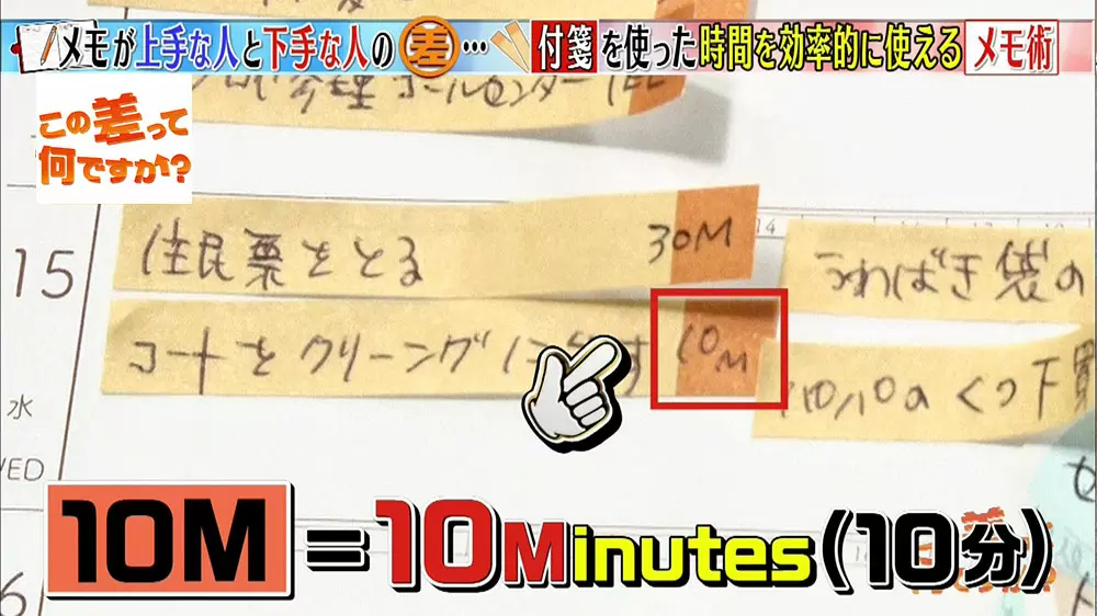 達人に聞いた 付箋メモを使った 効率up メモ術 この差って何ですか Tbsテレビ