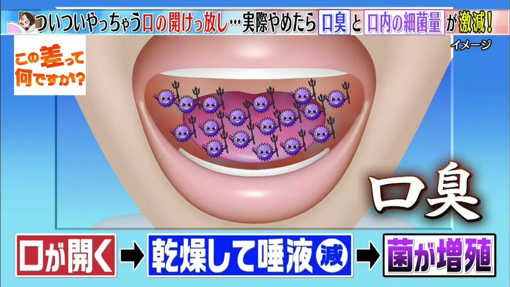 その口 臭ってるかも 口呼吸 がもたらすデメリット この差って何ですか Tbsテレビ その口 臭ってるかも 口呼吸 がもたらすデメリット この差って何ですか Tbsテレビ
