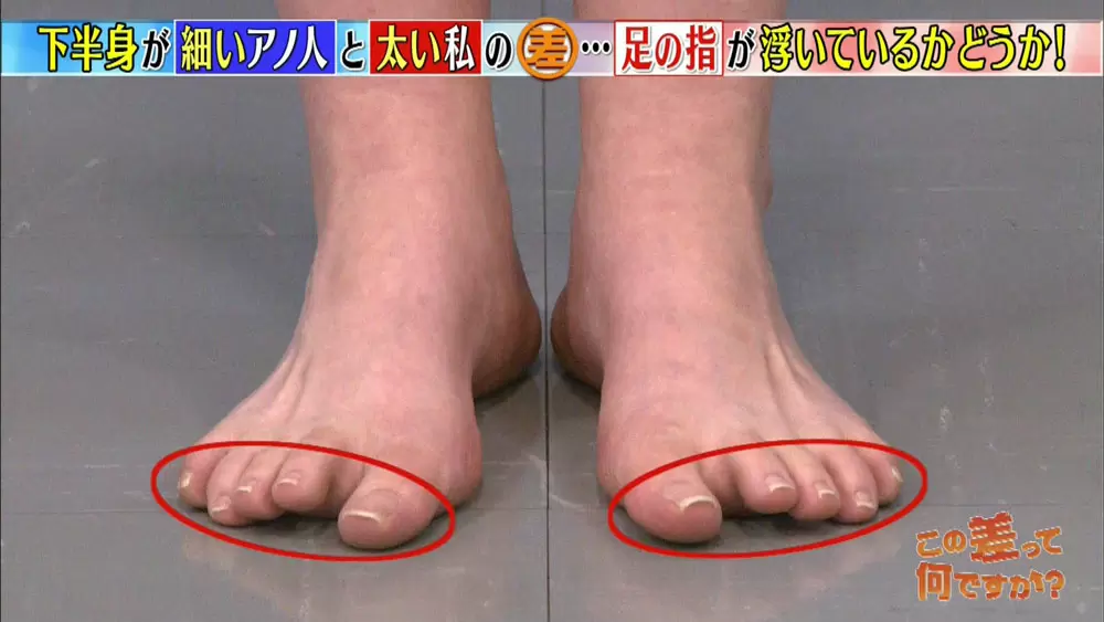 どんどん太くなる下半身は 足の指 が原因 Tbsテレビ