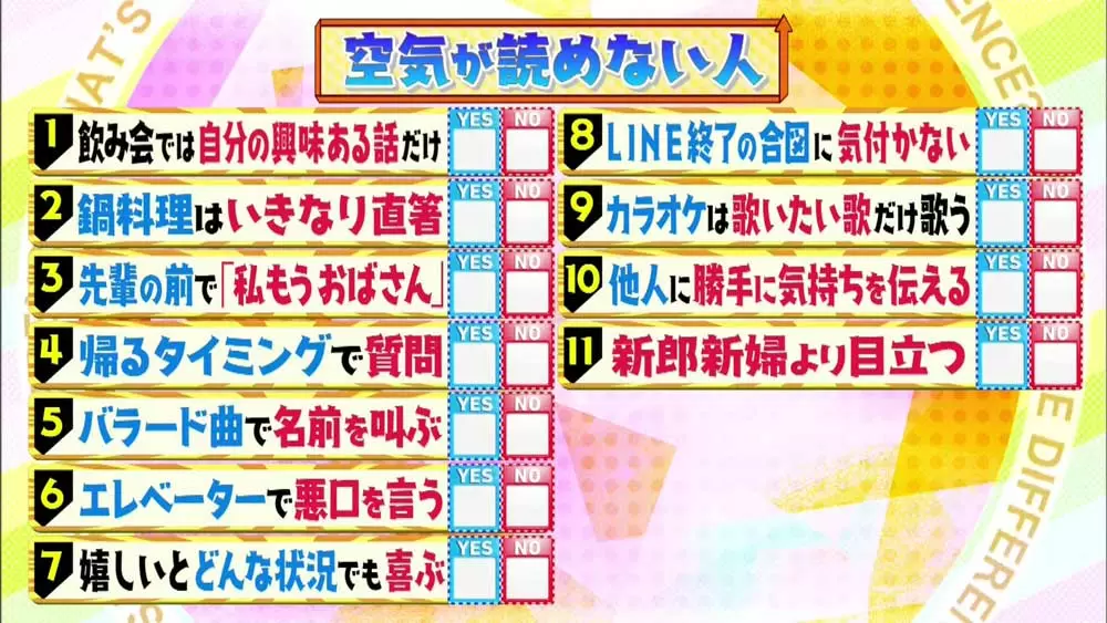 チェック表付き 空気が読めない人の4つの特徴とは Tbsテレビ チェック表付き 空気が読めない人の4つの特徴とは Tbsテレビ