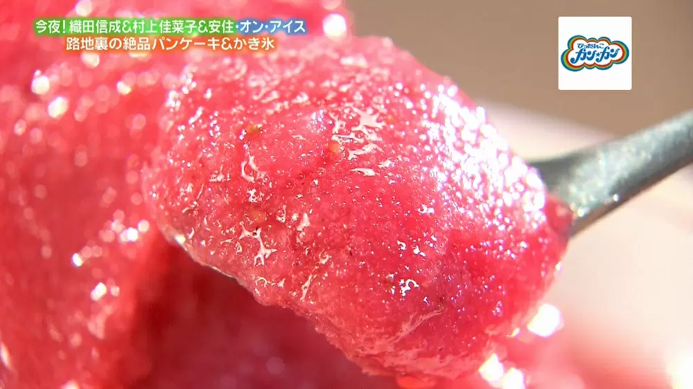 丁寧に氷をほぐしてシャーベット状にしてあるのも美味しさの秘密