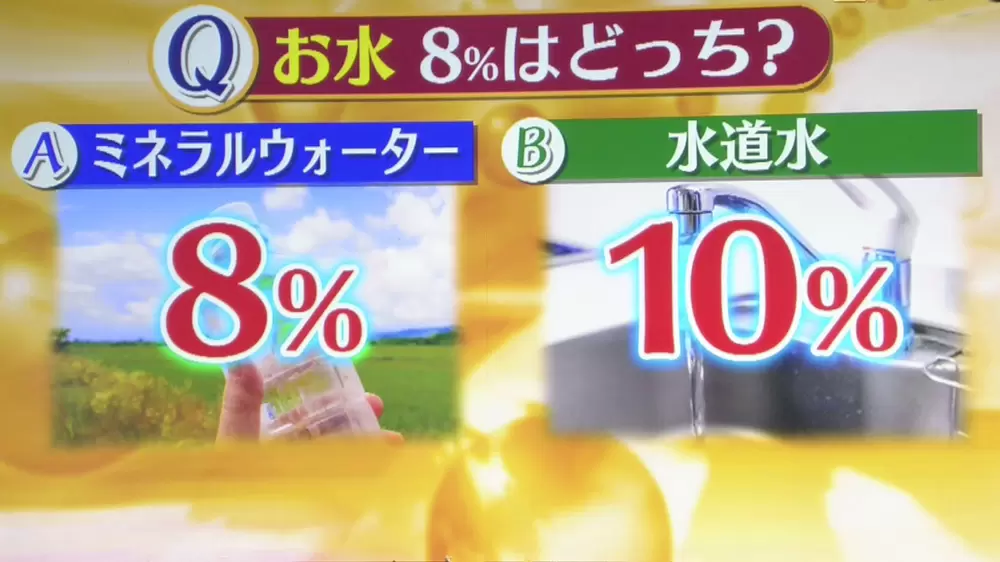 お水も税率が異なる