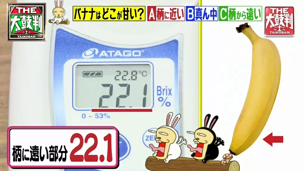 バナナの意外な秘密 一番甘い部分はどこ 黒い斑点があったほうがいい 名医のthe太鼓判 Tbsテレビ バナナの意外な秘密 一番甘い部分はどこ 黒い斑点があったほうがいい 名医のthe太鼓判 Tbsテレビ