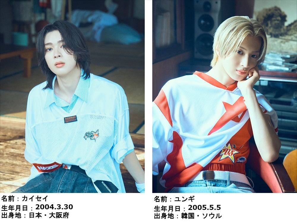 金曜ドラマ『DREAM STAGE』「NAZE」（ネイズ）メンバー、カイセイ、ユンギ
